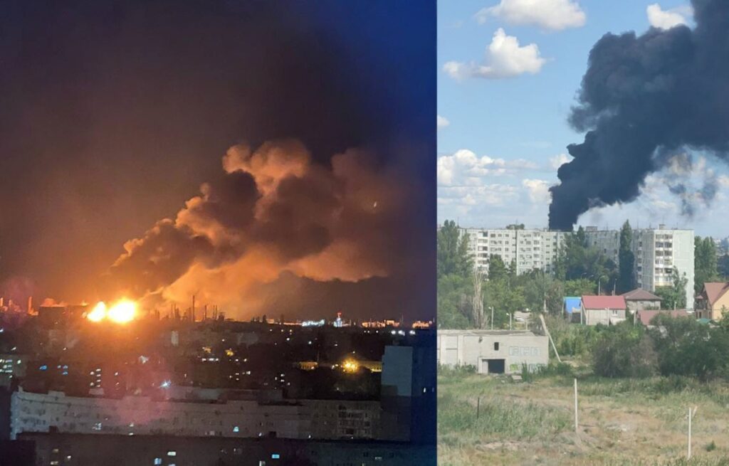 Ukraine’s drones turn Volgograd night into firestorm — Lukoil’s biggest refinery ablaze after fuel spill ignites