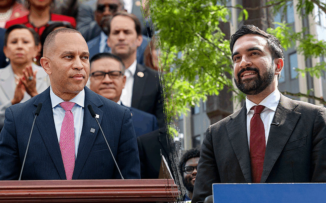 Vulnerable Democrats hammered with scathing ad handcuffing them to Mamdani, Jeffries