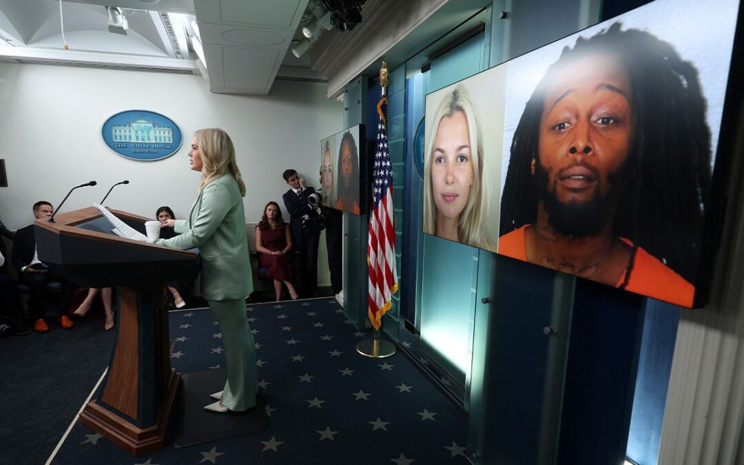Leavitt blasts ‘many outlets in this room’ at briefing for failing to cover murder of Iryna Zarutska