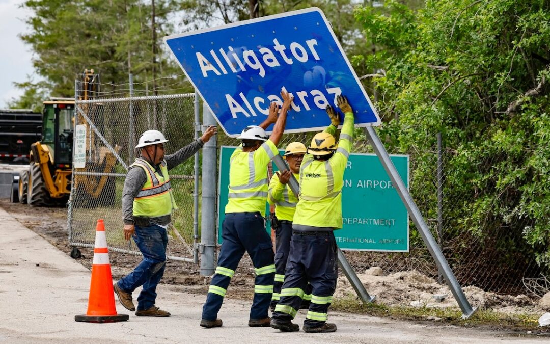 Operations at ‘Alligator Alcatraz’ back on after appeals court halts judge’s order
